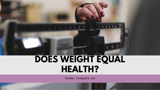 Does Weight  Equal Health?