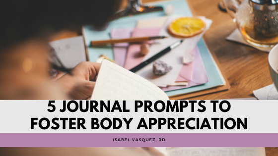 5 Journal Prompts to Foster Body Appreciation