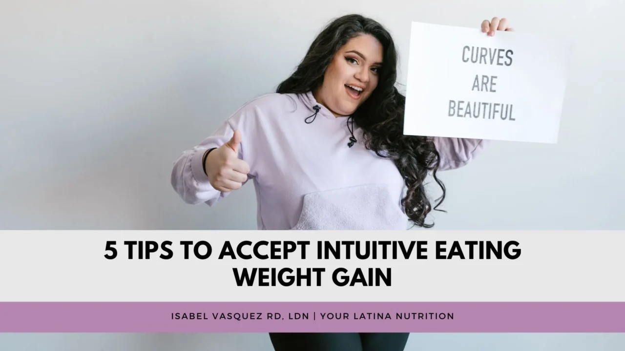5 Tips to Accept Intuitive Eating Weight Gain