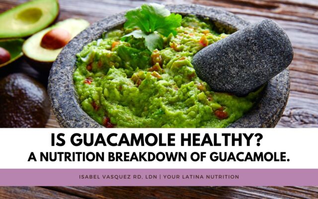 Is Guacamole Healthy? A nutrition breakdown of guacamole.