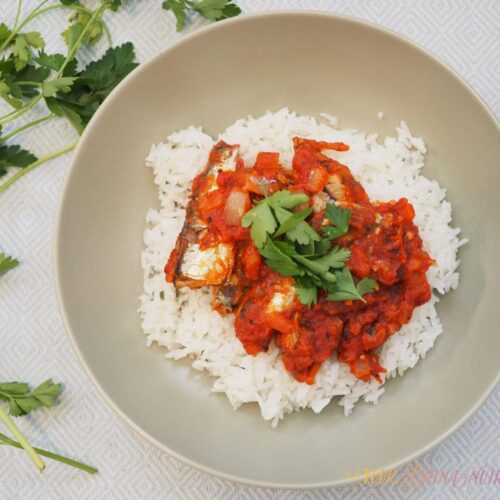 Completed sardines in tomato sauce recipe photo