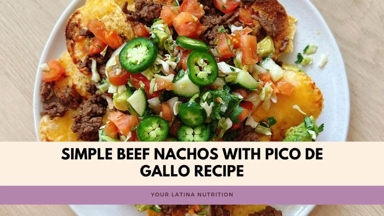 Simple Beef Nachos Recipe with Pico de Gallo